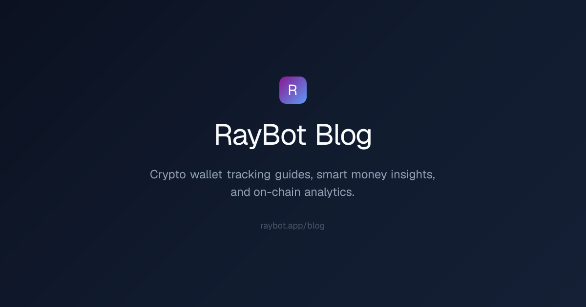 Wallet Tracking Guides & Smart Money Strategies | RayBot Blog