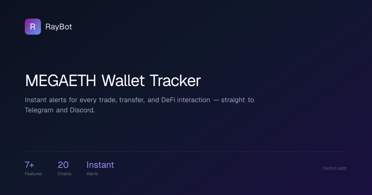 MEGAETH Wallet Tracker — RayBot