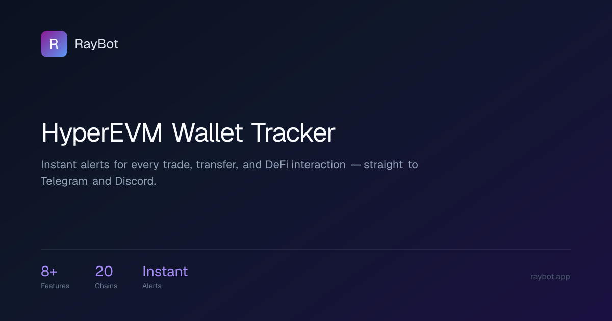 HyperEVM Wallet Tracker — RayBot